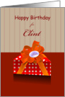 happy birthday, clint card