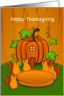 Happy Thanksgiving, Squirrels with Pumpkin Pie card