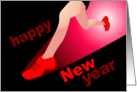 happy new year, running card