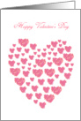 happy valentine’s Day, a lot of small love make a big love shape card