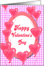 happy valentine’s Day, a lot of love shape balloons card