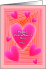 happy valentine’s Day, mom, love background card