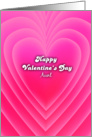 happy valentine’s Day, aunt, love background card