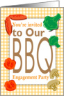 You’re invited to our BBQ engagement party card