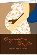 Congratulations Daughter on your Baby Shower card