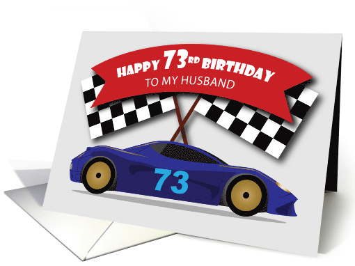 Happy 73rd Birthday to my husband card (1575128)