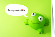 Be my valentine - frog love card