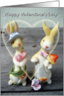 happy valentine’s day- rabbit love card