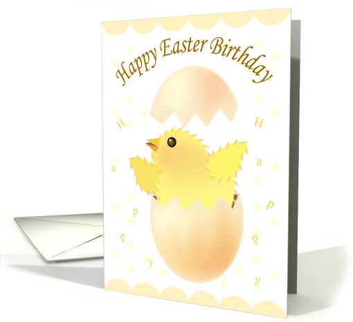 happy easter birthday card (568621)