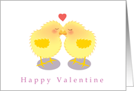 Happy Valentine’s Day - chick love card