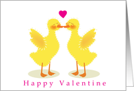 Happy Valentine’s Day - ducky love card