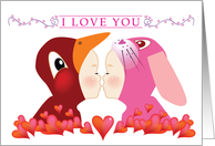 i love you, Valentine’s Day card