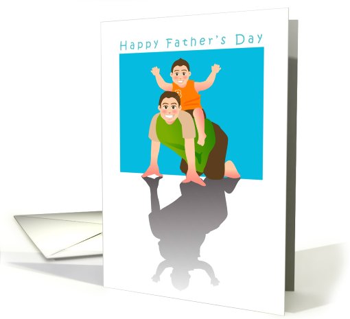 Happy Father's Day - father & son card (624122)