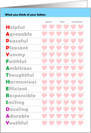 For Dad - Happy Father’s Day - survey form, love card