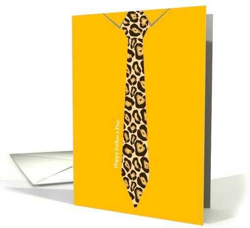 Happy Father's Day - tie, jaguar pattern card (624146)