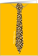 Happy Father’s Day - tie, jaguar pattern card