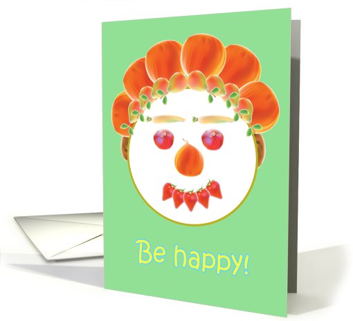 Be happy, onions, pears hair card (664890)