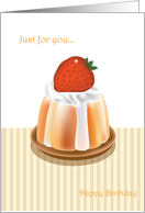 just for you, Happy Birthday, cake card