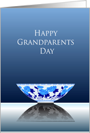 Happy grandparents day, antique bowl card