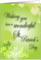 Happy St. Patrick’s Day, wishing card