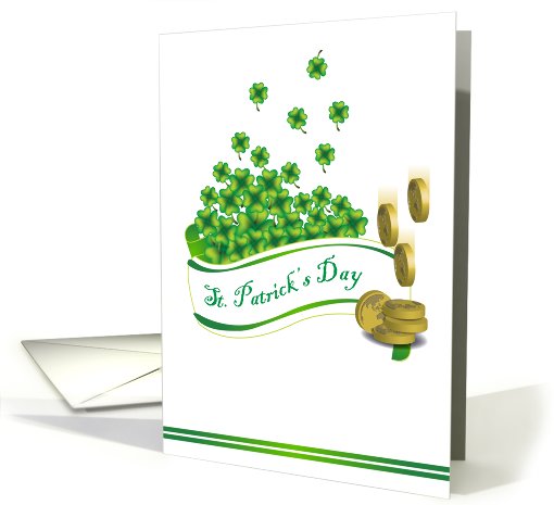 Happy St. Patrick's Day, gold card (785926)