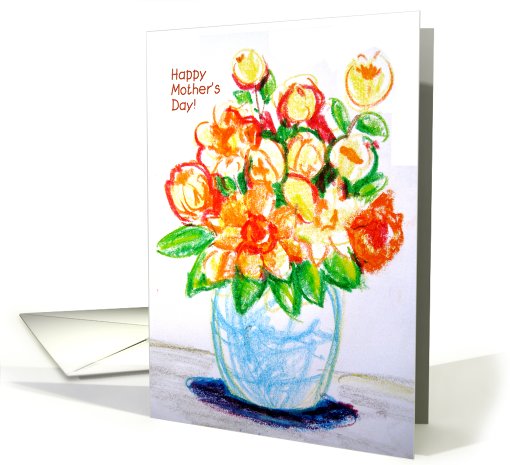 Happy mother's day, flowers, for work wife card (808242)