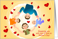 showering you with lots of love on Mother’s day! card