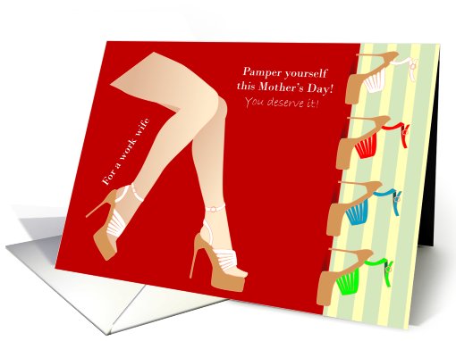 Mother's Day Work Wife Legs Pamper Yourself card (809794)