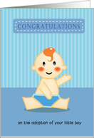 congratulations on the adoption of your little boy card