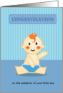congratulations on the adoption of your little boy card