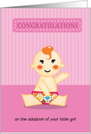congratulations on the adoption of your little girl card
