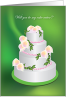 will you be my cake cutter card