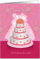 Thank you for being my cake cutter card