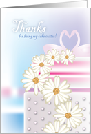 Thank you for being my cake cutter card