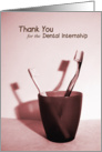 Thank you for the dental internship card