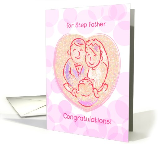 congratulations for step father, couple, love card (813840)