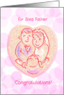 congratulations for step father, couple, love card