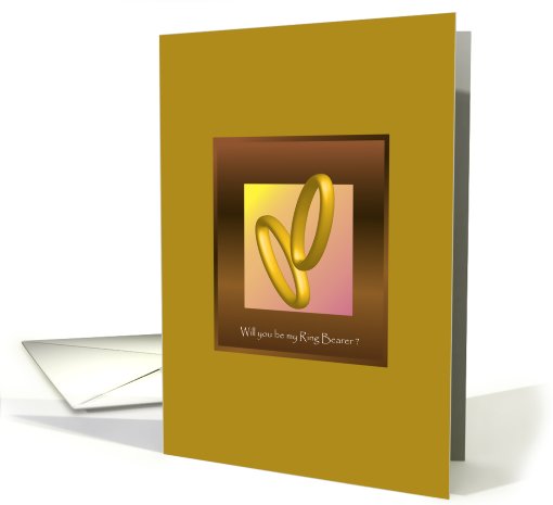will you be my ring bearer? Wedding Rings card (815626)