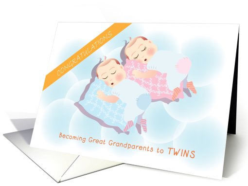 congratulations on becoming great grandparents to twins,... (817639)