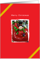 merry christmas, snowman, craft card