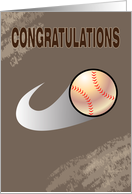 congratulations, baseball card