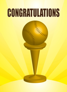 congratulations, baseball, award