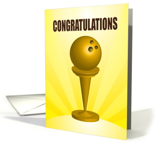 congratulations, bowling ball, award card (822473)