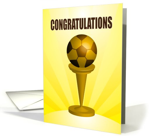 congratulations, soccer ball, award card (822477)