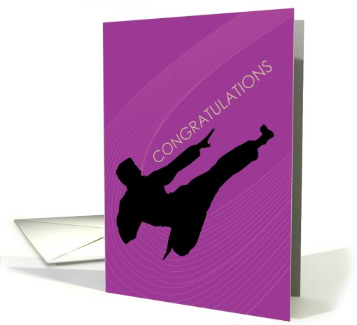 congratulations, martial art card (822502)