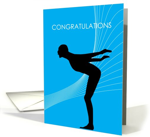 congratulations, swimming card (822507)