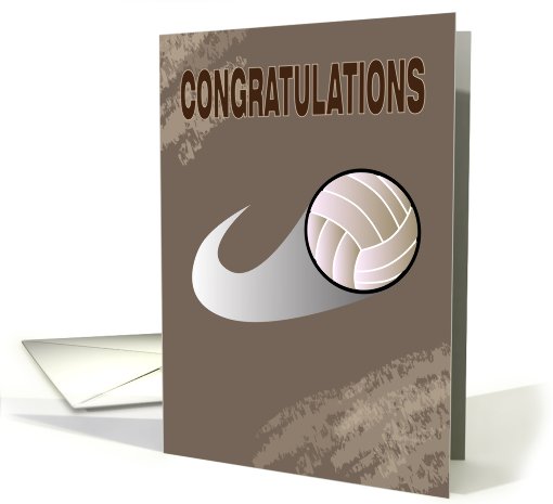 congratulations, volley ball card (822508)