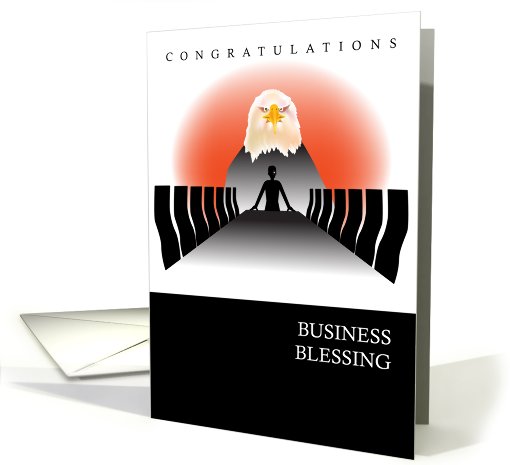 congratulations, business blessing, eagle card (822585)