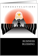 congratulations, business blessing, eagle card