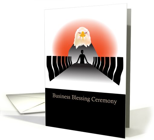 invitation, business blessing ceremony, eagle card (822588)